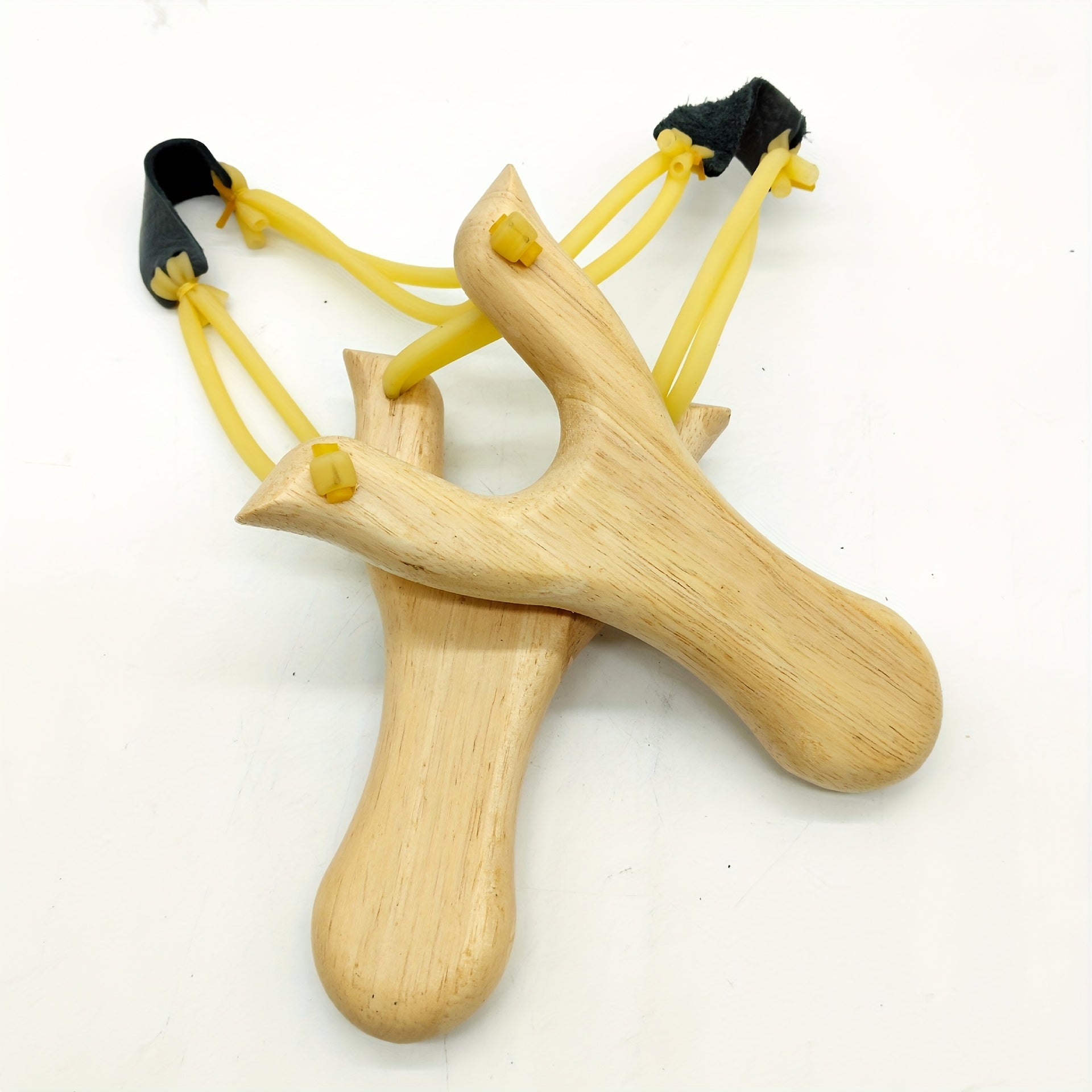 2pcs Traditional White Birch Wood Slingshot   Handcrafted Solid Wooden Slingshot with Ergonomic Grip  Durable & Lightweight Design for Outdoor Competitive Play  Hunting  Fishing  Target Practice   Classic Wooden Slingshot for Adults & Teens  Hunting Sling