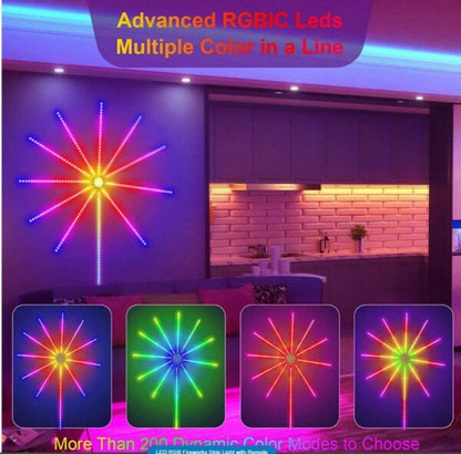 Aerbes AB-Z1074 LED RGB Fireworks Strip Light with Remote
