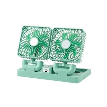 FA-SD-999 Rechargeable Dual Head Solar Powered Fan