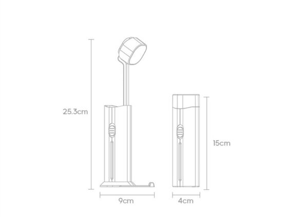 SE018 LED USB Rechargeable Light with Extendable Arm and 3 Level Dimming