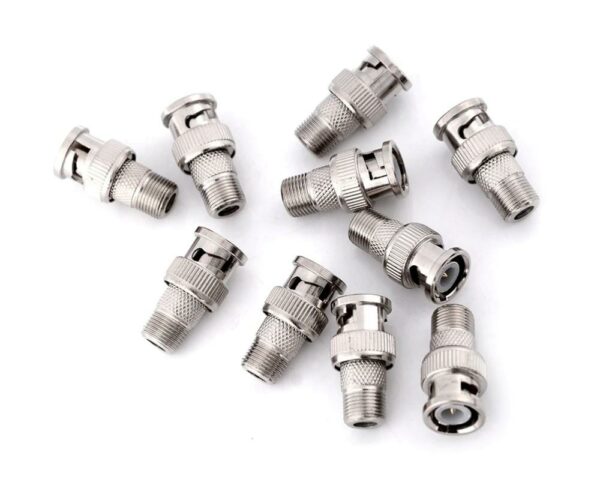 BNC Plug To F Female Connector Coupler Jack Adapter Coax