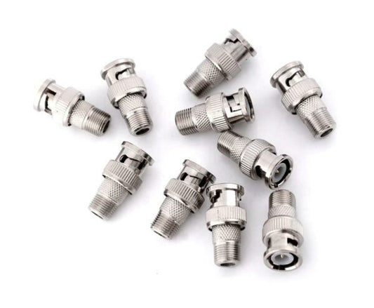 BNC Plug To F Female Connector Coupler Jack Adapter Coax