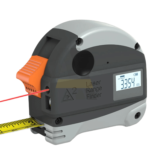 2 in 1 Laser Range Tape Measure