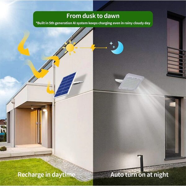 Aerbes AB-T35 Solar Powered LED Floodlight With Remote Control 300W