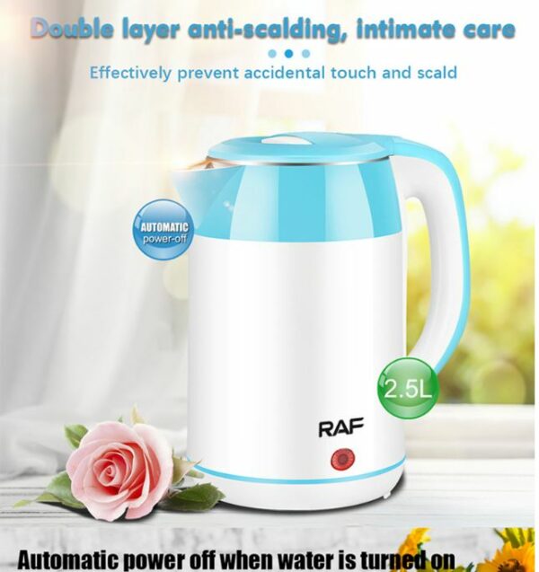RAF R.7876 Stainless Steel Electric Kettle 2000W 2.5L