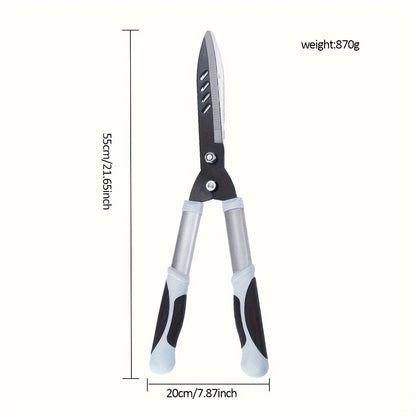 Modern 1-pack heavy duty pruning shears with non-slip handles, metal garden pruning shears for fruit trees and shrubs, high hardness hardened blades, easy pruning and shaping