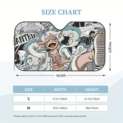 Japanese manga and anime Car Windshield Sunshade Japanese manga and anime Car Glass Sunshade
