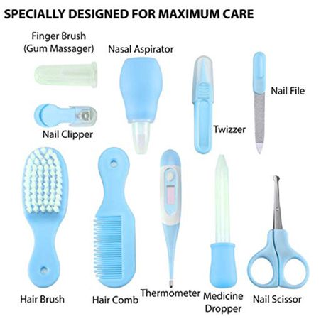 10 in 1 Baby Care Nursery Kit - Blue