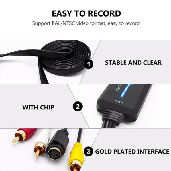 Video Switcher Video Capture Device USB 2.0 Portable Video Capture Video Selector