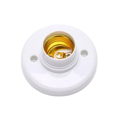 1pc E27 Screw Cap Socket White Ceiling Light Lamp Bulb Fixing Base Stand Light Bulb Holder