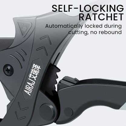 1pcAIRAJ Heavy Duty Ratchet PVC Pipe Cutter: Suitable for PVC, PPR, PE, PEX, Plastic