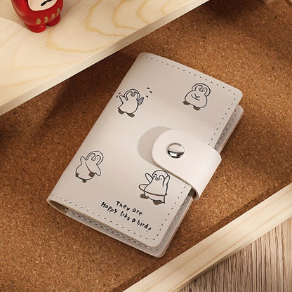 1PC Cute cat cartoon pattern card holder multi-card slot card box