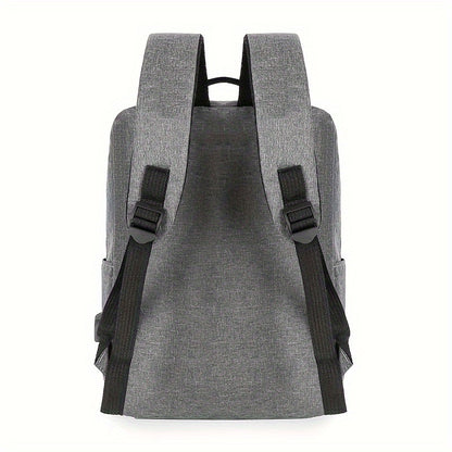 2-piece men's simple business backpack set large capacity wear-resistant backpack + square shoulder bag