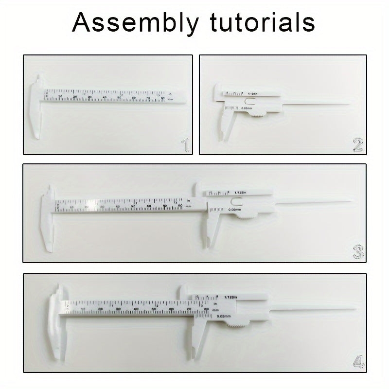 1PC Mini Plastic Vernier Caliper