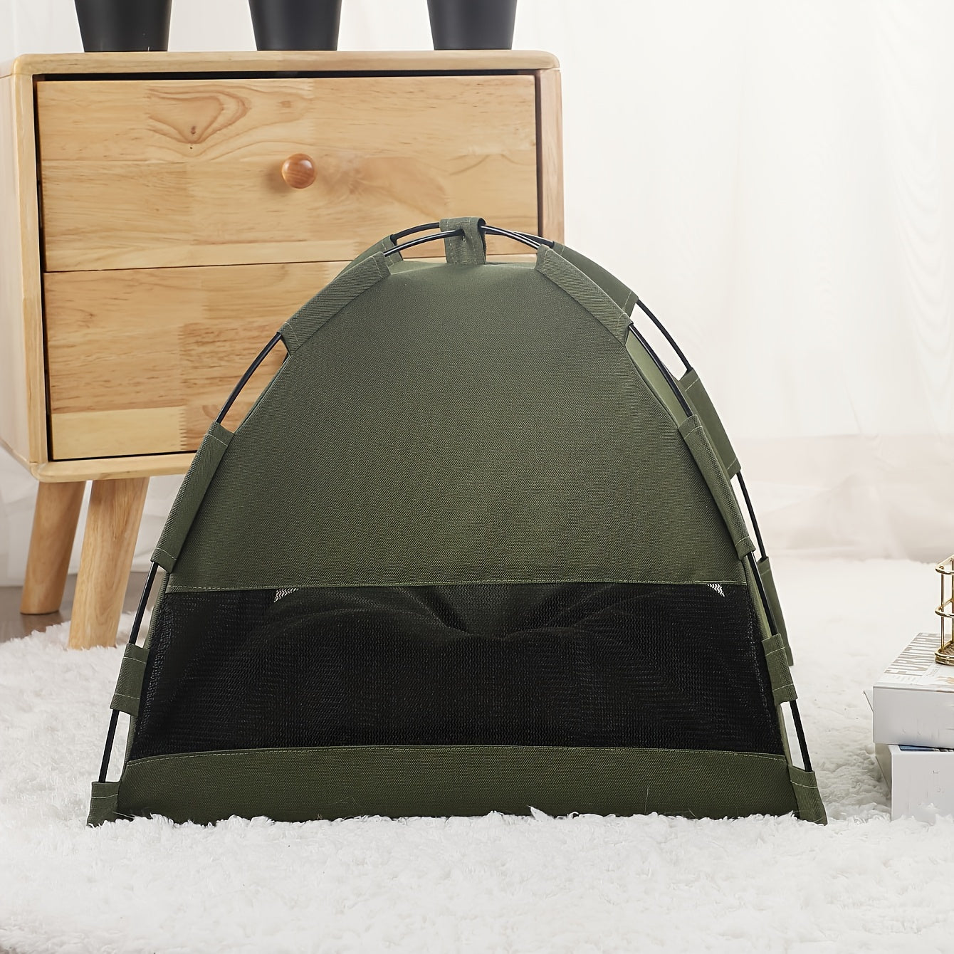 Cozy Companion Pet Tent - Ultra Soft, Comfortable, and Spacious Sleeping Nest with Solid Color Design for Cats and Dogs - Portable, Easy to Assemble, and Machine Washable