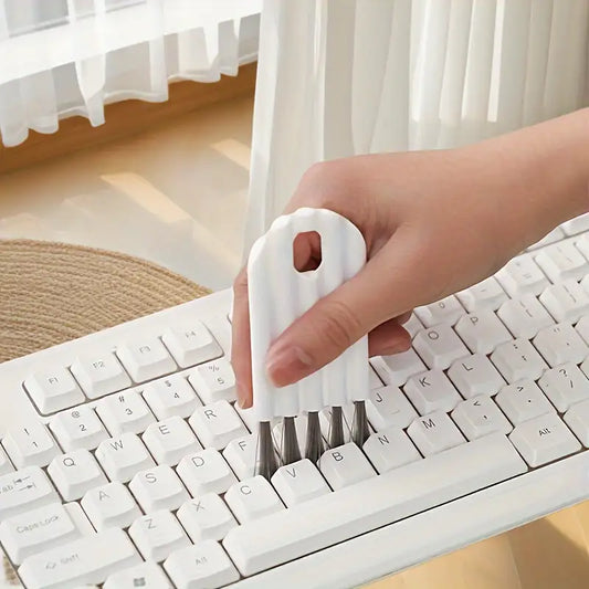 Multi-purpose plastic cleaning brush, handheld keyboard duster, no electricity required, living room