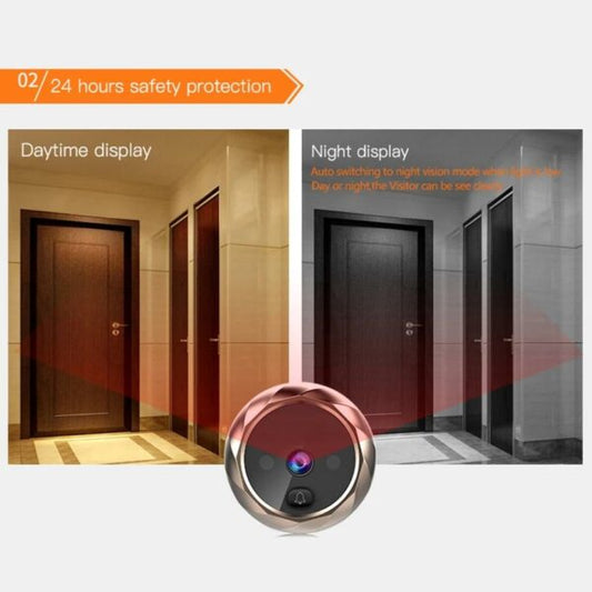 JG190 2.8 inch LCD Color Screen Digital Doorbell 90 Degree Door Eye Camera Electronic Peephole