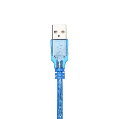SE-L44 USB2.0 Transparent Blue Male To Female Extension Cable 10M Wire For Smart TV, Data Sync