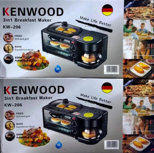 Kenwood KW-206 Multifunctional 3 In 1 Breakfast Maker