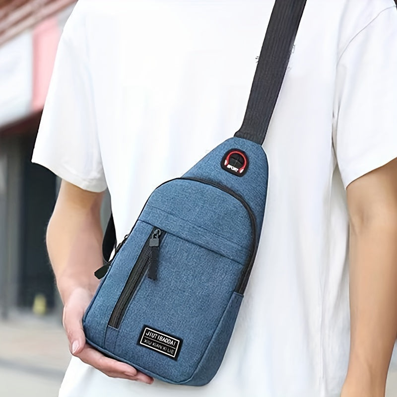 New Fashion Chest Bag Men's Messenger Bag Canvas Shoulder Bag