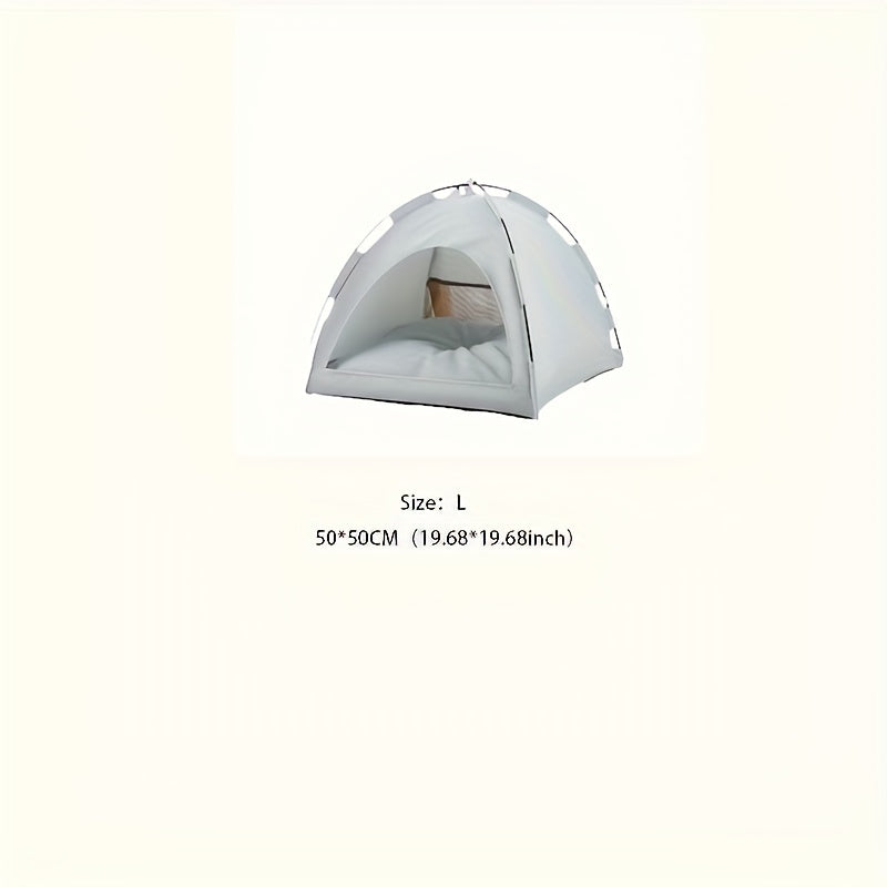 Cozy Companion Pet Tent - Ultra Soft, Comfortable, and Spacious Sleeping Nest with Solid Color Design for Cats and Dogs - Portable, Easy to Assemble, and Machine Washable