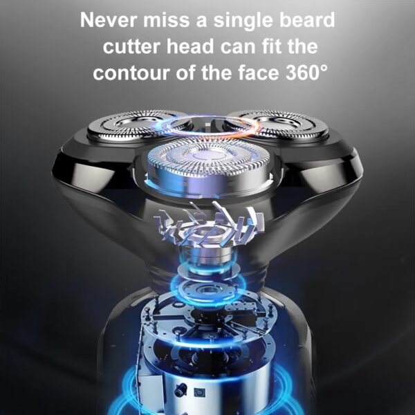 Aerbes AB-J432 Electric Rechargeable Shaver 800Mah With Battery Level LCD Display