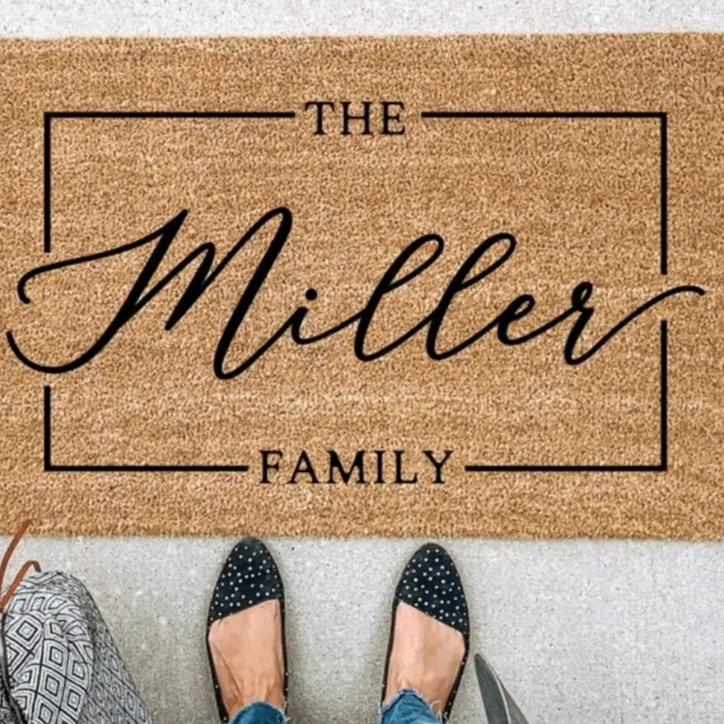 Customized Doormat Personalized Name/Text Wedding Anniversary Christmas Gift