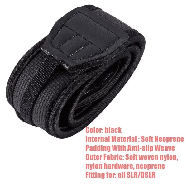 Universal Black Neoprene Neck Shoulder Camera Belt