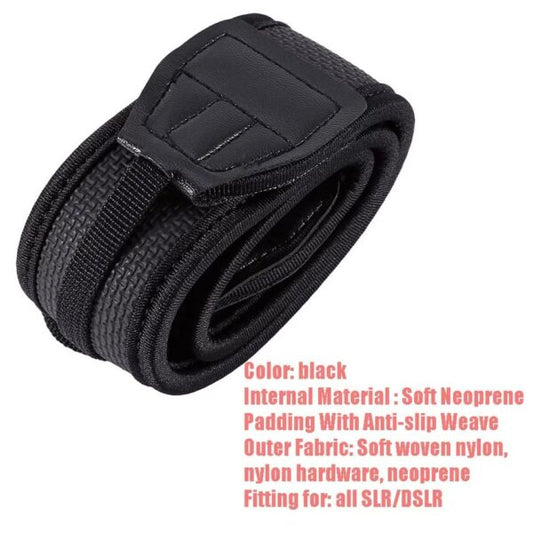 Universal Black Neoprene Neck Shoulder Camera Belt