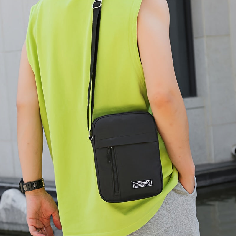 Men's New Nylon Leisure Bag Large Capacity Travel Computer Backpack Waterproof Weight Loss Backpack [Zipper Direction Random]