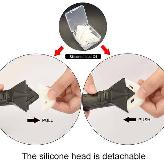 s Caulking Tool Kit and 3 in 1 Caulking Tools Silicone Sealant Finishing Tool Grout Scraper