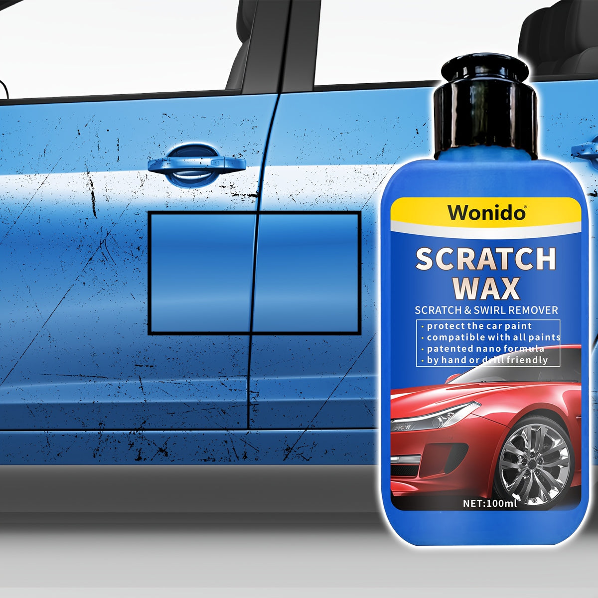Scratch Remover  a Compound for Polishing And Restoring Car Paint  Eliminates Swirls And Imperfections While Enhancing The Shine of Glass  Steel  And Metal Surfaces   3.4 Ounces / 100 Milliliters
