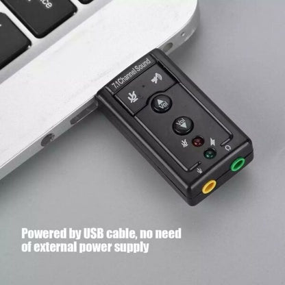 SE-L69 Lightweight 7.1 USB Stereo Audio Adapter External Sound Card
