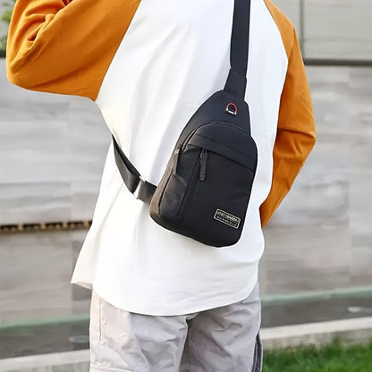 Men's New Nylon Leisure Bag Large Capacity Travel Computer Backpack Waterproof Weight Loss Backpack [Zipper Direction Random]