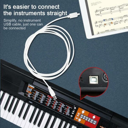 USB Type C to BM USB 2.0 B Male Cable Interface Data Transmission Connector for Macbook Laptop