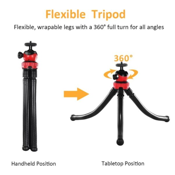 KIT-04LM LED Fill Light for Phone and Camera Tripod Holder With Remote Control