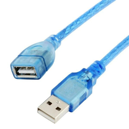 SE-L44 USB2.0 Transparent Blue Male To Female Extension Cable 10M Wire For Smart TV, Data Sync