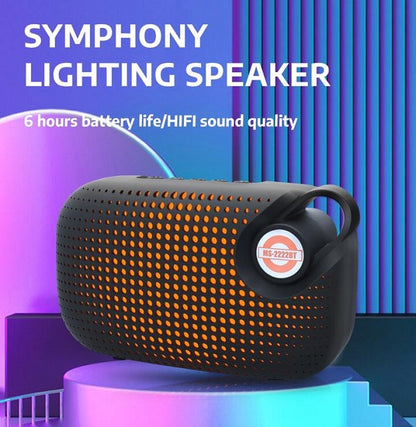 S888 Bluetooth Speaker With 5 Mode LED Light MS-2222BT