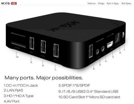TV Box Android 5.1 MXQ-4K