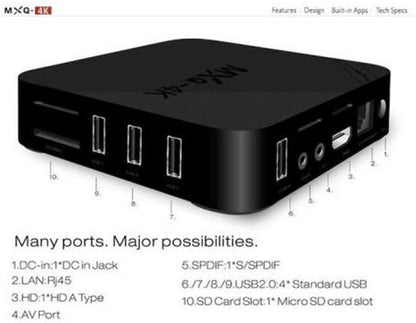 TV Box Android 5.1 MXQ-4K