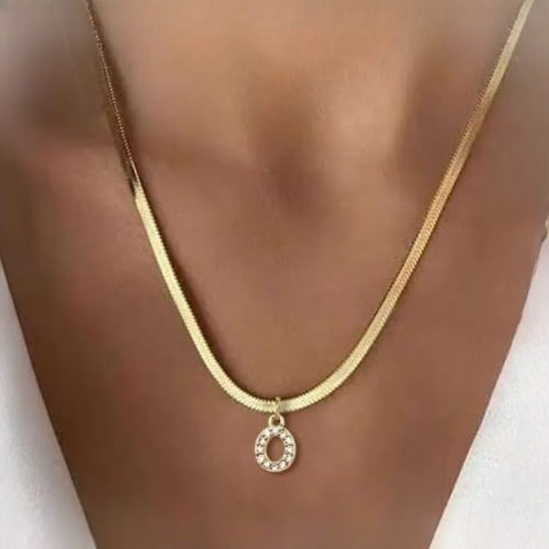 Women'S Necklace   Initials A Z Letters  Delicate Chain with Synthetic Synthetic Synthetic Synthetic Zircon Stones  Elegant Everyday & Formal Jewelry Gift for Women  Birthday/Anniversary Present  Bohemian Style  Fine Craftsmanship  Statement Piece  Fash