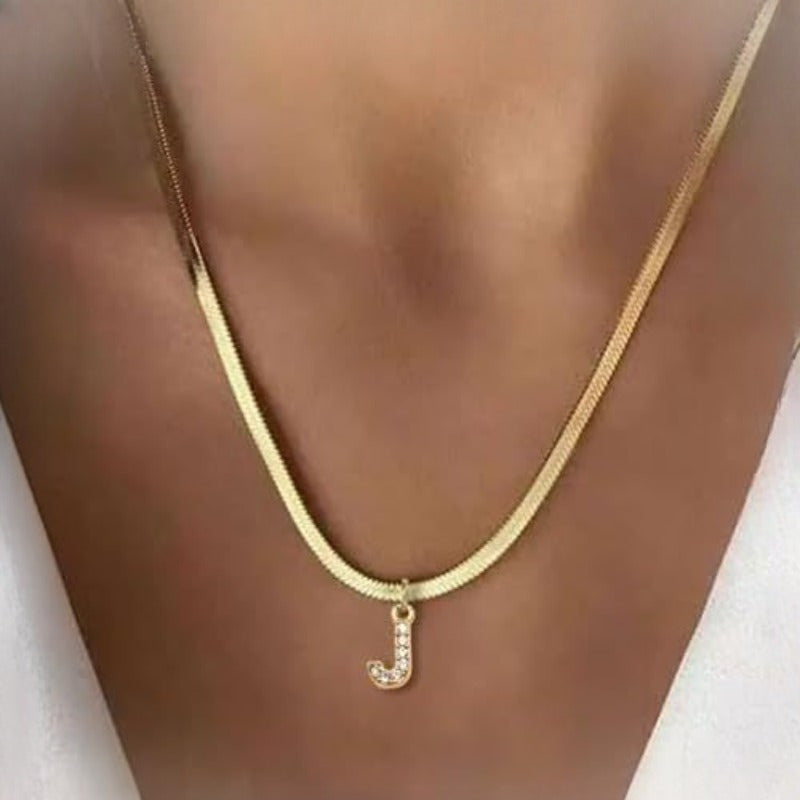Women'S Necklace   Initials A Z Letters  Delicate Chain with Synthetic Synthetic Synthetic Synthetic Zircon Stones  Elegant Everyday & Formal Jewelry Gift for Women  Birthday/Anniversary Present  Bohemian Style  Fine Craftsmanship  Statement Piece  Fash