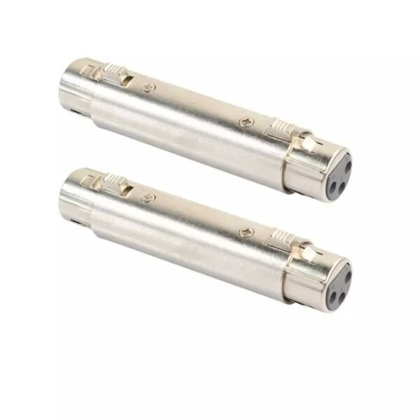 3 Pin Female to Female Headphone Mic Coupler Cable Adapter Converter