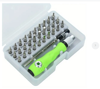 Multifunctional 32-In-1 Precision Screwdriver Set, Stainless Steel, Magnetic Tip, With Repair Kit Fo