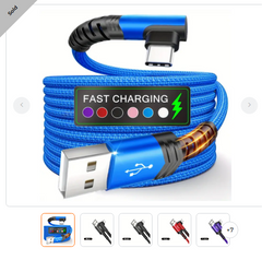 1 Pack Type C Charger Fast Charge 100cm