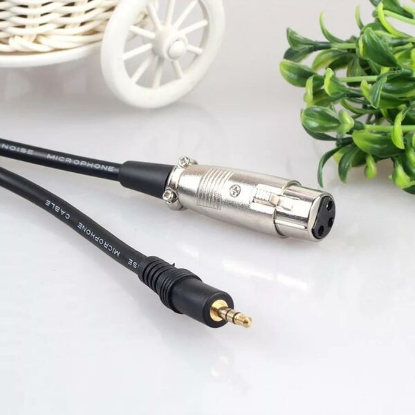 Super Electronics SE-L218 3.5mm Stereo Jack Male To XLR Female Cable Foil+Braided Shielded For Microphone Mixer 5M