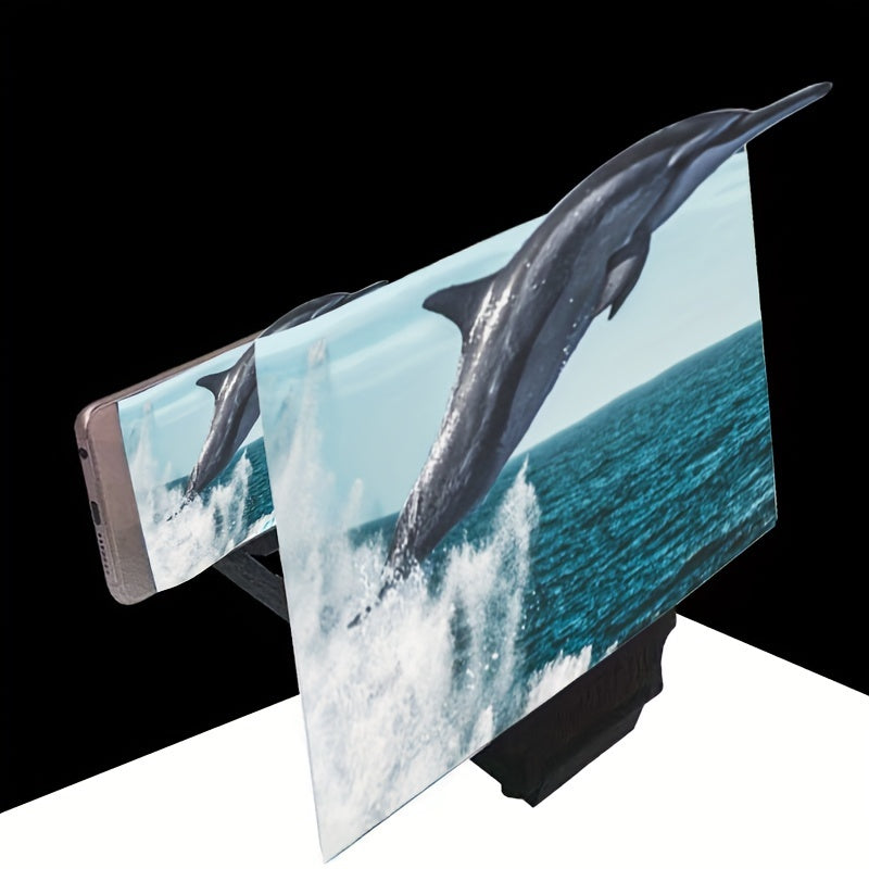 30.48 Cm 3D Mobile Phone Screen Magnifier HD Video Amplifier Stand Bracket With Movie Game Magnifying Folding Desk Holder