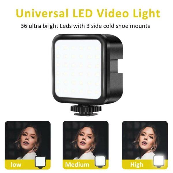 KIT-07LM Stand Fill Light With Microphone Desktop Tripod For Smart Mobile Phone Stand Live Video