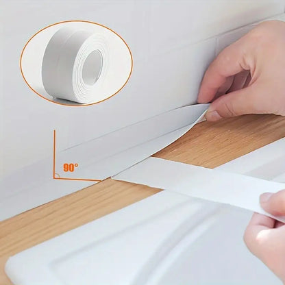 1 roll 1 meter waterproof white self