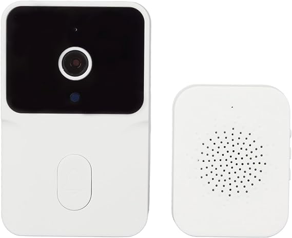 WIFI Video Door Bell Support Multiple Users, Video Intercom Doorbell with NightVision Microphone Message Notification, Video Door Phone Easy To Install